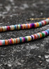 Collar bohemio, gargantilla de cuentas de semillas, concha de colores